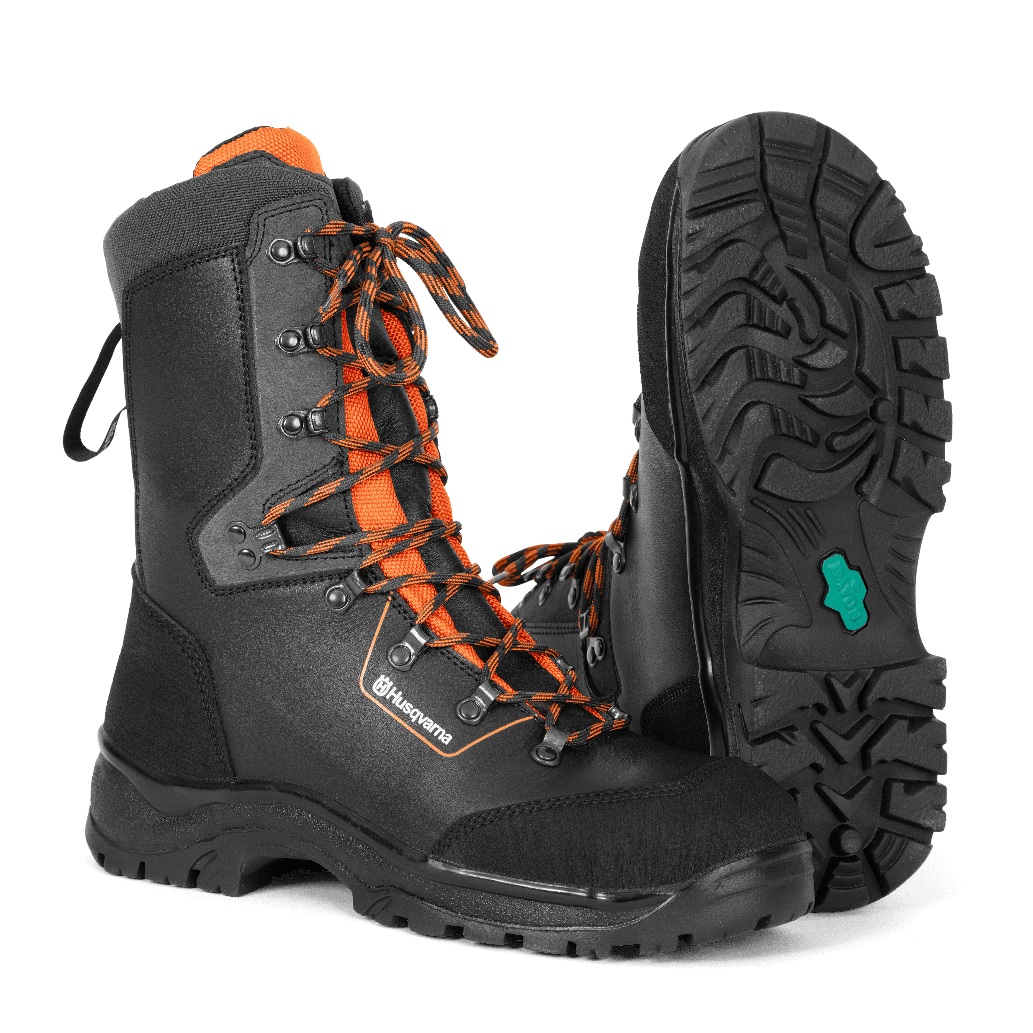 Protective leather boots with saw protection, Classic 20 image 1
